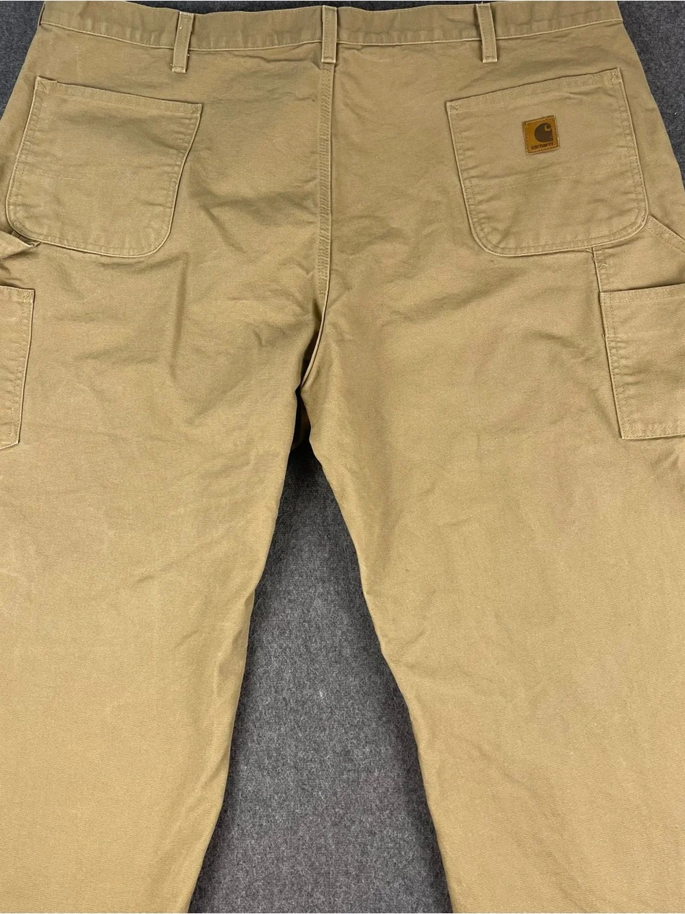 Vtg Y2K Carhartt B11 Canvas Carpenter Skate Workwear Pants Mens 46x32 Wide Leg